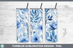 GorgeousWatercolor Flowers Tumbler design.