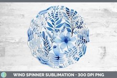 GorgeousWatercolor Flowers Wind Spinner design.