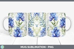 GorgeousWatercolor Flowers Mug Wrap design.