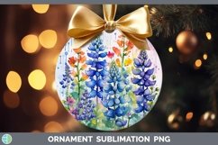 GorgeousWatercolor Flowers Ornament design.