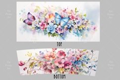 Boho Tumbler Wrap, 40 oz tumbler wrap, Watercolor Flower Tumbler Wrap, Watercolor Flower Png
