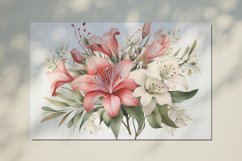 Watercolor Flowers Bouquets, illustration Background Product Image 2