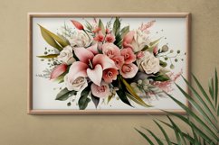 Watercolor Flowers Bouquets, illustration Background Product Image 2