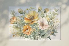 Watercolor Flowers Bouquets, illustration Background Product Image 2