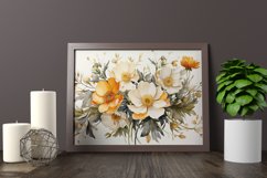 Watercolor Flowers Bouquets, illustration Background Product Image 2