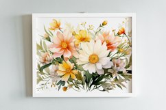Watercolor Flowers Bouquets, illustration Background Product Image 2