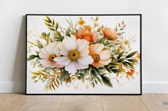 Watercolor Flowers Bouquets, illustration Background Product Image 2