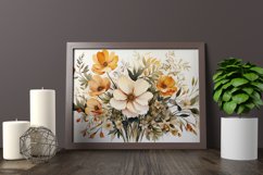 Watercolor Flowers Bouquets, illustration Background Product Image 2