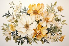 Watercolor Flowers Bouquets, illustration Background Product Image 1
