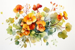 Watercolor Flowers Bouquets, illustration Background Product Image 1