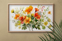 Watercolor Flowers Bouquets, illustration Background Product Image 2