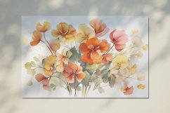 Watercolor Flowers Bouquets, illustration Background Product Image 2