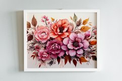 Watercolor Flowers Bouquets, illustration Background Product Image 2