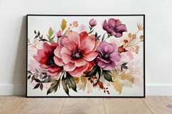 Watercolor Flowers Bouquets, illustration Background Product Image 2