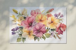 Watercolor Flowers Bouquets, illustration Background Product Image 2