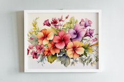 Watercolor Flowers Bouquets, illustration Background Product Image 2