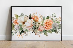 Watercolor Flowers Bouquets, illustration Background Product Image 2