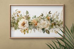 Watercolor Flowers Bouquets, illustration Background Product Image 2