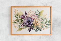 Watercolor Flowers Bouquets, illustration Background Product Image 2