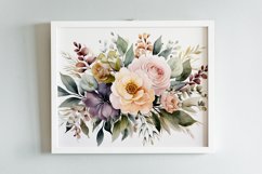 Watercolor Flowers Bouquets, illustration Background Product Image 2