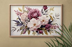 Watercolor Flowers Bouquets, illustration Background Product Image 2
