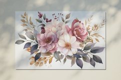 Watercolor Flowers Bouquets, illustration Background Product Image 2