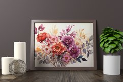 Watercolor Flowers Bouquets, illustration Background Product Image 2