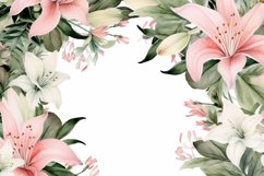 Watercolor Flowers Bouquets, illustration Background Product Image 1