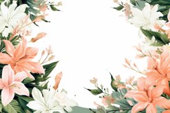 Watercolor Flowers Bouquets, illustration Background Product Image 1