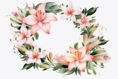 Watercolor Flowers Bouquets, illustration Background Product Image 1