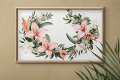 Watercolor Flowers Bouquets, illustration Background Product Image 2