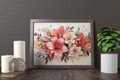 Watercolor Flowers Bouquets, illustration Background Product Image 2