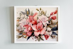 Watercolor Flowers Bouquets, illustration Background Product Image 2