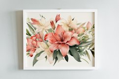 Watercolor Flowers Bouquets, illustration Background Product Image 2