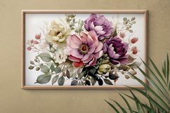 Watercolor Flowers Bouquets, illustration Background Product Image 2