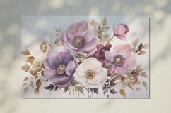 Watercolor Flowers Bouquets, illustration Background Product Image 2