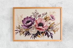 Watercolor Flowers Bouquets, illustration Background Product Image 2