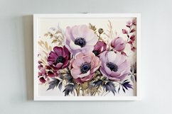 Watercolor Flowers Bouquets, illustration Background Product Image 2