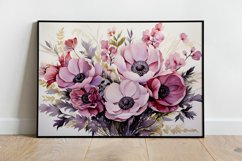 Watercolor Flowers Bouquets, illustration Background Product Image 2