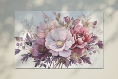 Watercolor Flowers Bouquets, illustration Background Product Image 2