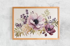 Watercolor Flowers Bouquets, illustration Background Product Image 2