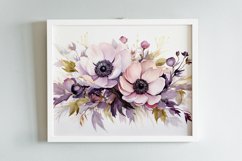 Watercolor Flowers Bouquets, illustration Background Product Image 2