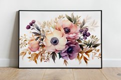Watercolor Flowers Bouquets, illustration Background Product Image 2
