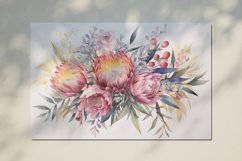 Watercolor Flowers Bouquets, illustration Background Product Image 2