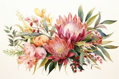 Watercolor Flowers Bouquets, illustration Background Product Image 1