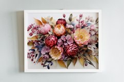 Watercolor Flowers Bouquets, illustration Background Product Image 2