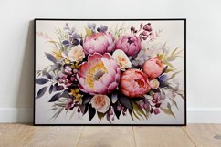 Watercolor Flowers Bouquets, illustration Background Product Image 2