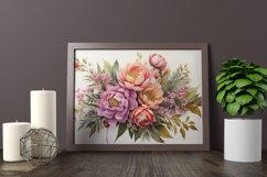 Watercolor Flowers Bouquets, illustration Background Product Image 2