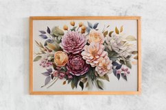 Watercolor Flowers Bouquets, illustration Background Product Image 2
