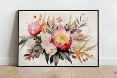 Watercolor Flowers Bouquets, illustration Background Product Image 2